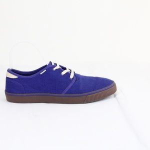 Toms Carlo Sneakers NEW Mens Canvas Shoes Low Top Blue sz 7.5